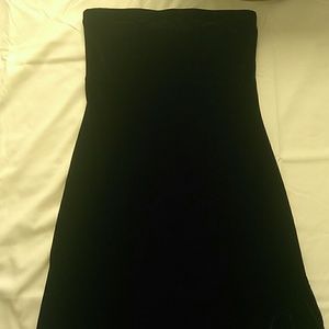 Velvet Strapless Dress